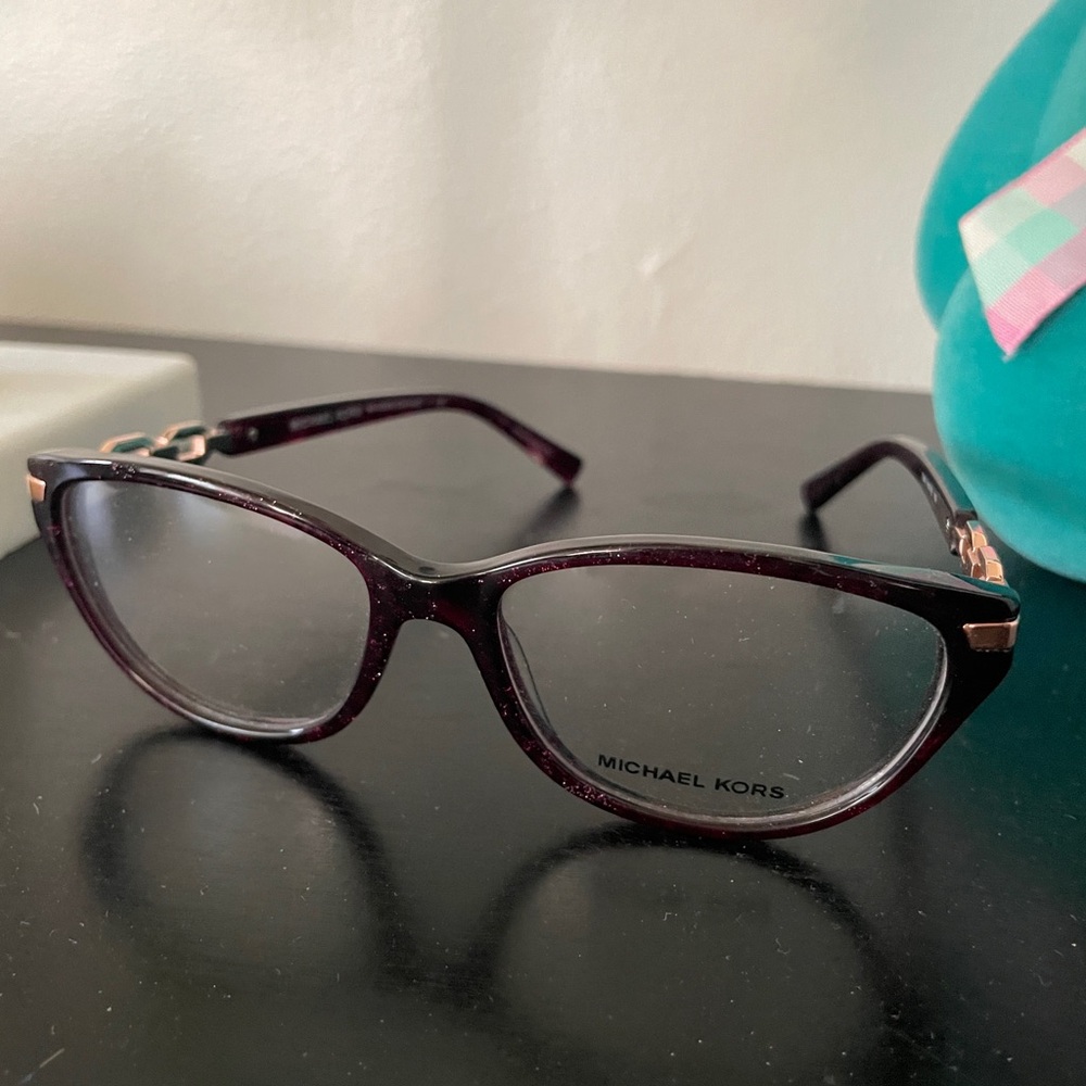Michael Kors Women's Cat Eye Glasses in Deep Plum Tortoise